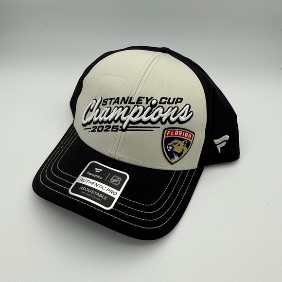 Florida Panthers 2025 Stanley Cup Champions Locker Room Adjustable Hat NWT - Picture 1 of 8